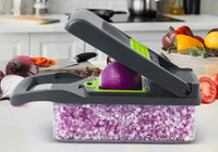 HKM-858259 13-in-1 Multifunctional Handheld Food Cutter and Vegetable Chopper with Interchangeable Blades