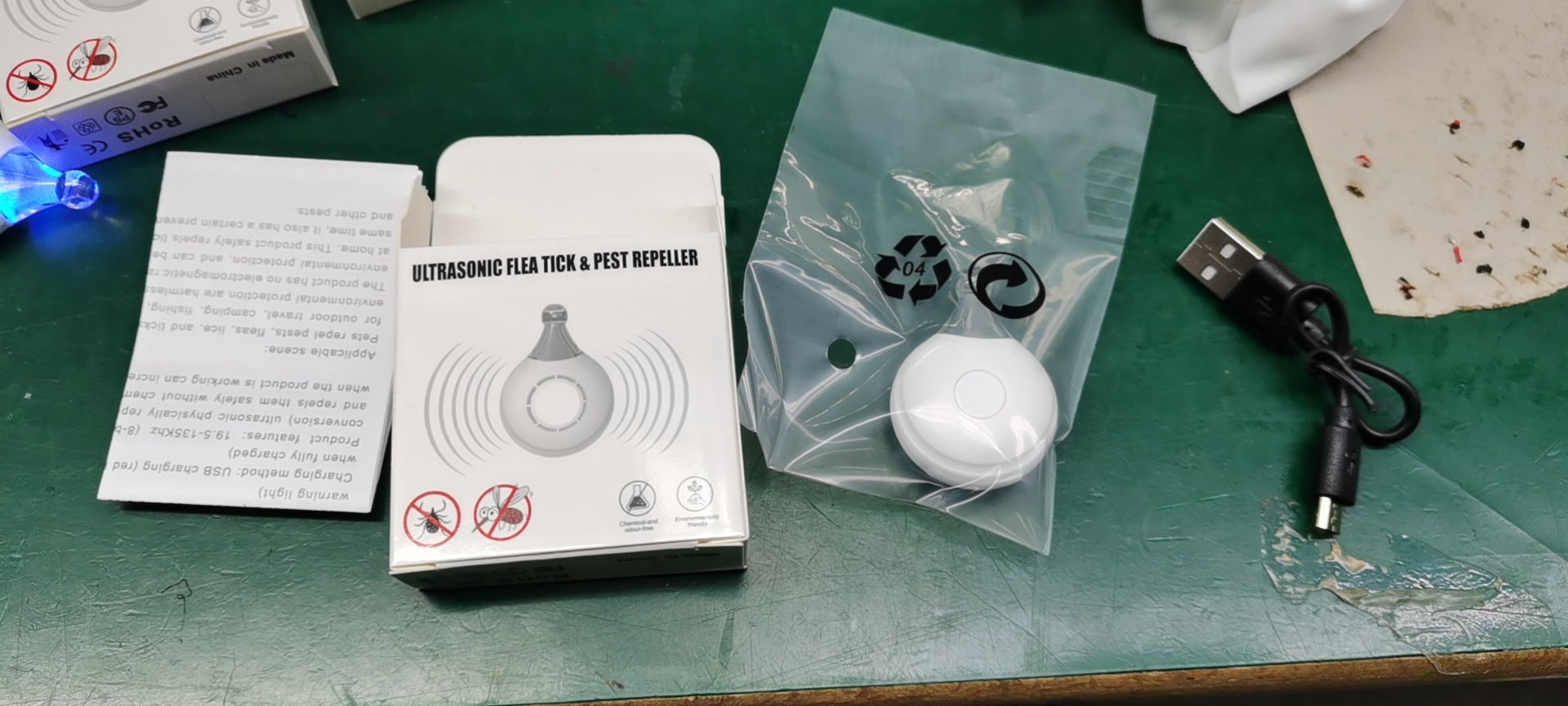 HKM-8583741 Portable Ultrasonic Mosquito Repellent with USB Charging – Safe and Chemical-Free Insect Control for Home or Outdoors