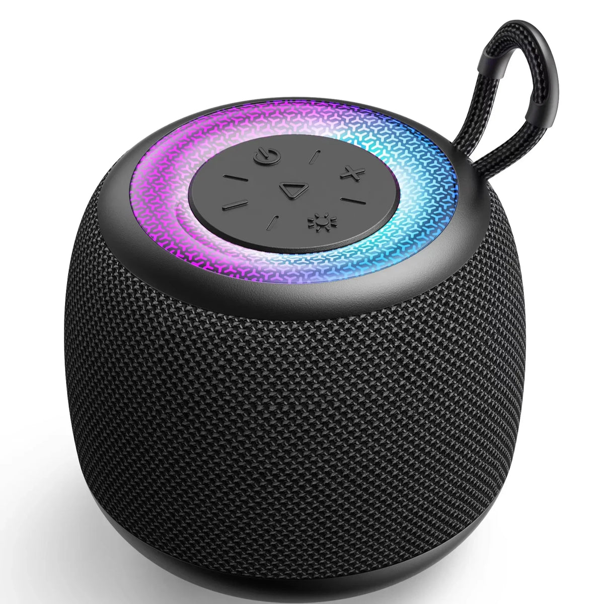 HKM-858515 Portable Bluetooth Speaker with RGB Lighting, Hi-Fi Sound, IPX6 Waterproof, Lightweight Design