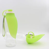 HKM-8586301 Portable Leak-Proof Pet Water Dispenser with Drinking Cup and Bowl - 580ml Capacity