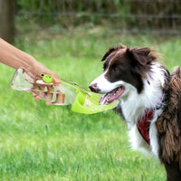 HKM-8586301 Portable Leak-Proof Pet Water Dispenser with Drinking Cup and Bowl - 580ml Capacity