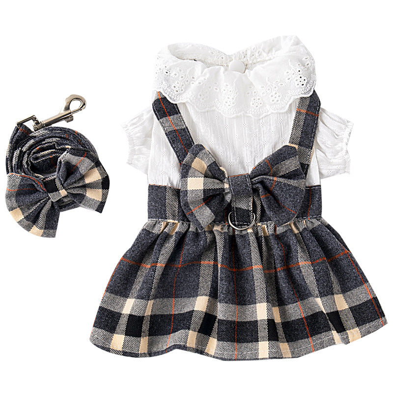 HKM-8586813 Kids' Chest Strap Drawstring Princess Dress - Lightweight and Comfortable Skirt for General Use