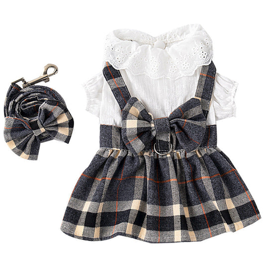 HKM-8586813 Kids' Chest Strap Drawstring Princess Dress - Lightweight and Comfortable Skirt for General Use