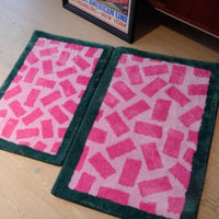 HKM-8587069 Dopamine Color Matching Square Carpet in Multiple Patterns and Colors