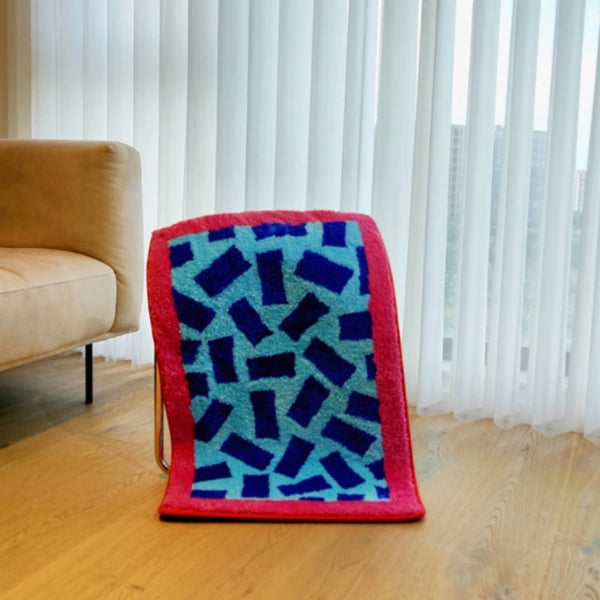 HKM-8587069 Dopamine Color Matching Square Carpet in Multiple Patterns and Colors