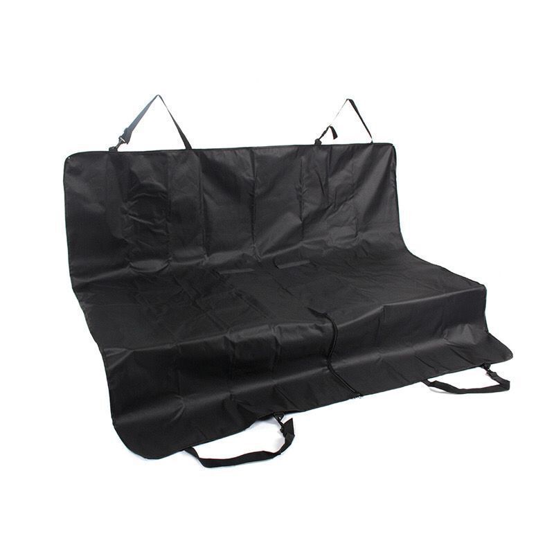 HKM-858707 Car Rear Seat Pet Protection Mat - Anti-Scratch Oxford Cloth Cushion in Black Knight, Butter Green, and Retro White