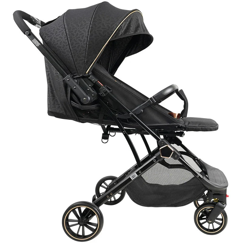 HKM-858707 Portable Folding Baby Stroller with 360-Degree Rotation for Newborns and Toddlers