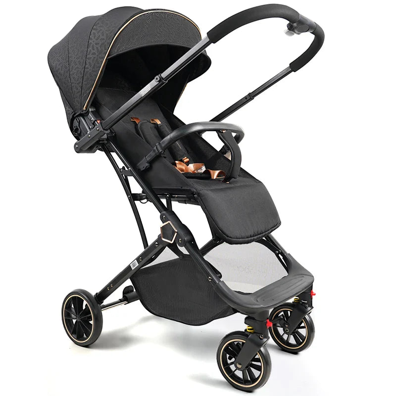 HKM-858707 Portable Folding Baby Stroller with 360-Degree Rotation for Newborns and Toddlers