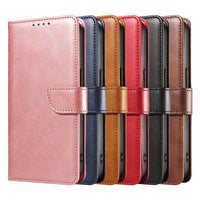 HKM-858771 Cow Print Leather Flip Phone Case for iPhone Models - Multiple Colors Available
