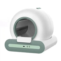HKM-858963 Intelligent Automatic Self-Cleaning Cat Litter Box with 65L Capacity, Eco-friendly Round Design