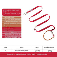 HKM-8590013 Durable Nylon Pet Traction Rope for Large Dogs - Available in Cardamom Red, Linen Green, Yunshan Blue (Length: 108-220cm, Width: 2.0cm)