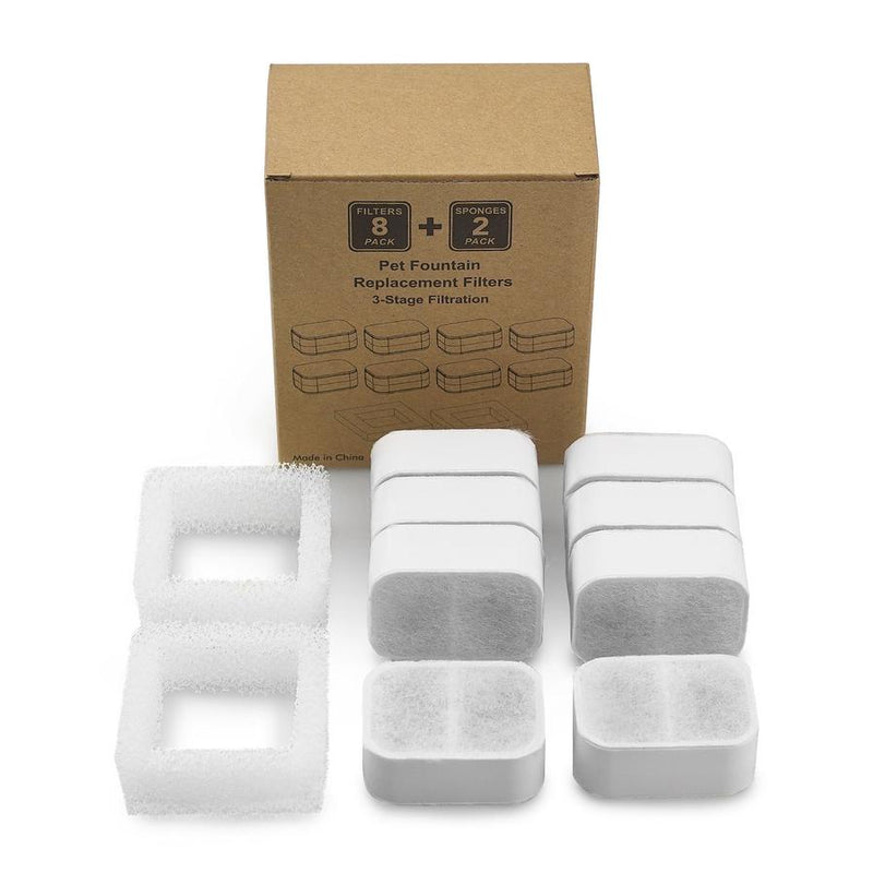HKM-859027 Automatic Ceramic Pet Water Dispenser Filter Cartridge Box with Activated Carbon Element