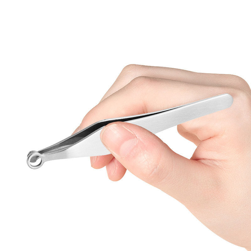 HKM-859091 Stainless Steel Nose Hair and Eyebrow Trimming Scissors with Rounded Design and Comfortable Grip
