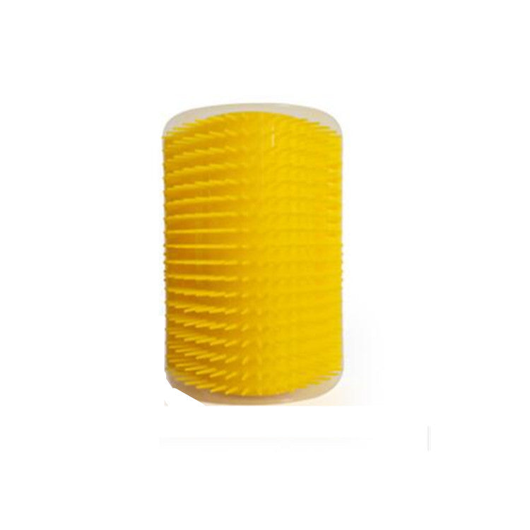 HKM-8591805 Cat Massage Rubbing Brush with Catnip ¨C Durable Plastic Hair Comb for Wall Corner Use
