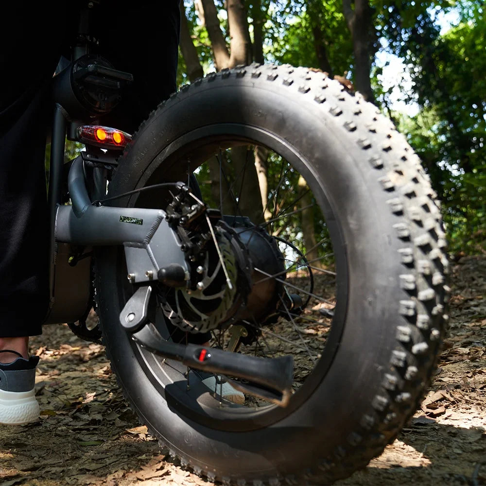 HKM-859219 Collapsible All Terrain Electric Bike 20" 48V 500W 20AH with Hydraulic Disc Brakes and LCD Display