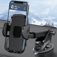 HKM-859219 Multifunctional Car Phone Holder with Strong Suction for Dashboard and Windshield Compatibility