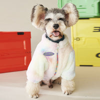 HKM-8592573 Thick Fur Dog Coat for Autumn and Winter - Casual Two-Legged Pet Suit