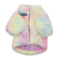 HKM-8592573 Thick Fur Dog Coat for Autumn and Winter - Casual Two-Legged Pet Suit