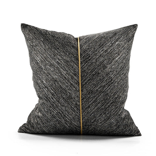 HKM-859347 New Chinese Style Simple Jacquard Pillow Cushion - Hu Si, 45x45cm Cotton Cover