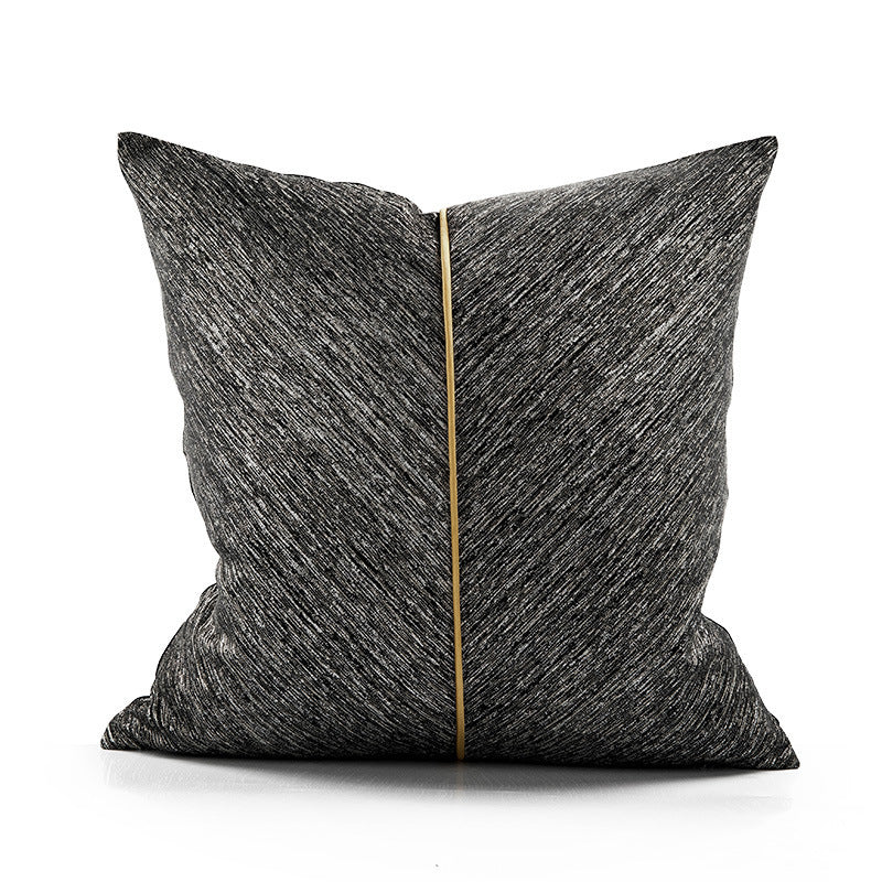 HKM-859347 New Chinese Style Simple Jacquard Pillow Cushion - Hu Si, 45x45cm Cotton Cover