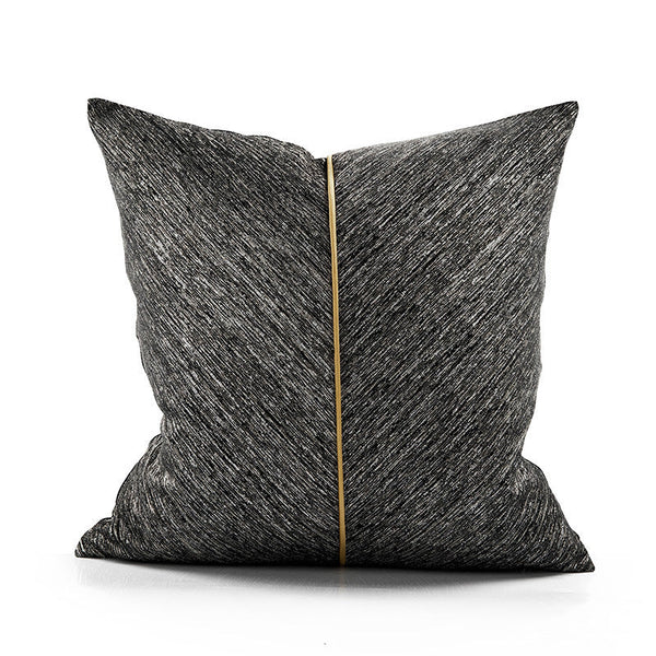 HKM-859347 New Chinese Style Simple Jacquard Pillow Cushion - Hu Si, 45x45cm Cotton Cover