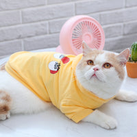 HKM-8594365 Cute Summer Cat Air Conditioning Sweater for Kittens in Various Colors and Sizes