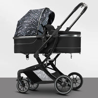 HKM-859859 3 in 1 Luxury Baby Stroller with High Landscape Design and Adjustable Features