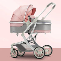 HKM-859859 3 in 1 Luxury Baby Stroller with High Landscape Design and Adjustable Features