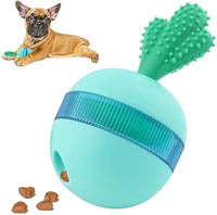 HKM-859859 Interactive Treat Dispensing Dog Puzzle Toy - Durable Rubber Tumbler for Medium to Large Dogs