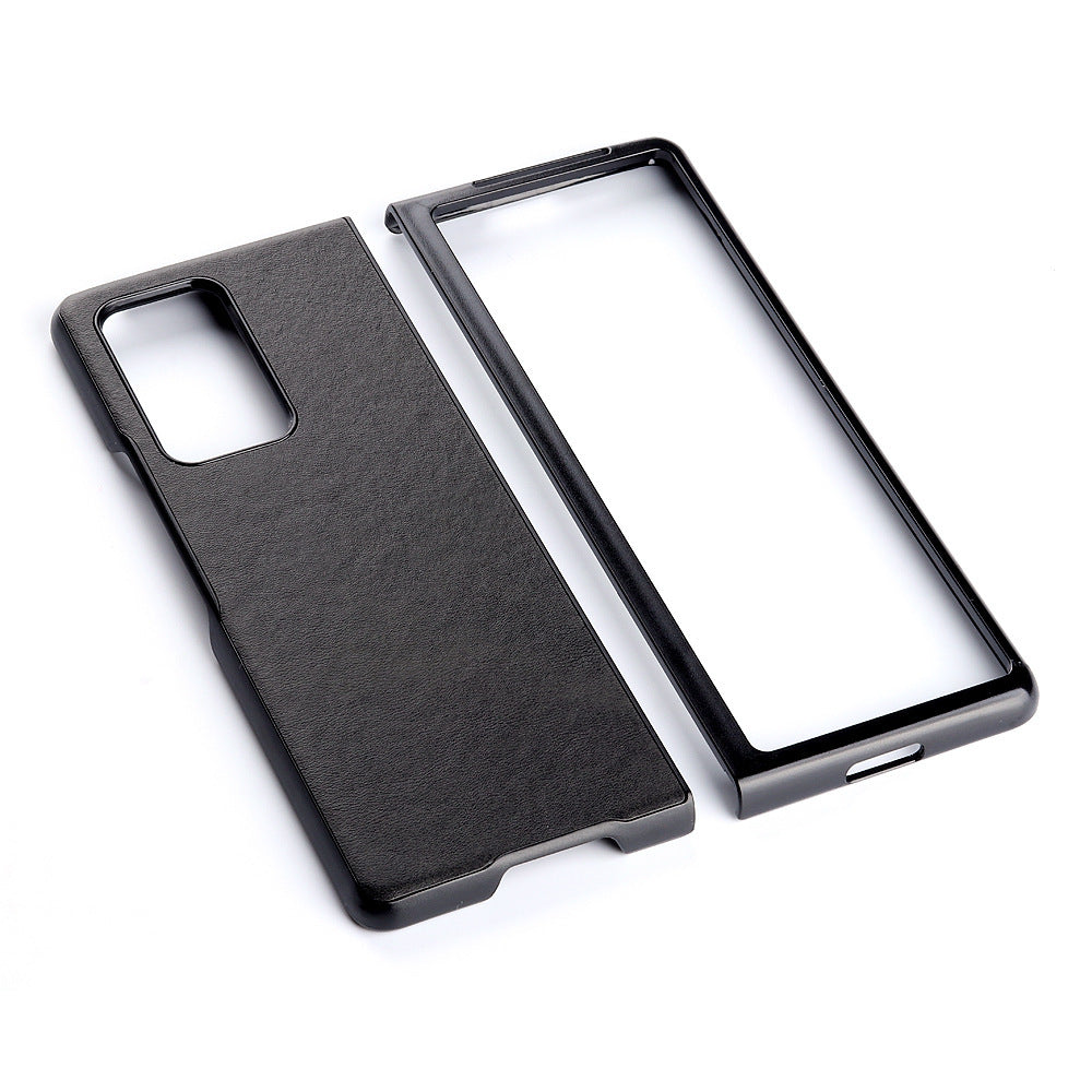 HKM-859923 Two-Color Cow Pattern Folding Screen Phone Case for Samsung Z Fold 2 5G