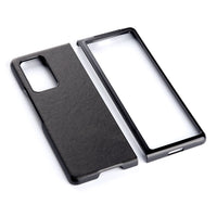 HKM-859923 Two-Color Cow Pattern Folding Screen Phone Case for Samsung Z Fold 2 5G