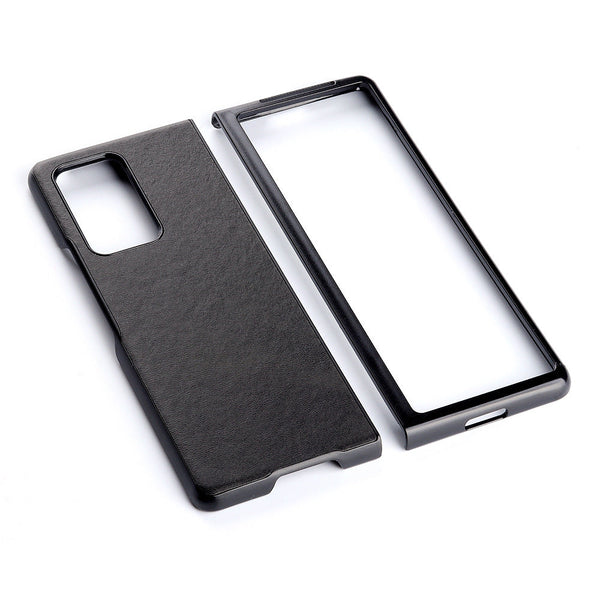 HKM-859923 Two-Color Cow Pattern Folding Screen Phone Case for Samsung Z Fold 2 5G