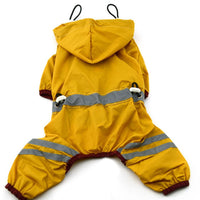 HKM-8600125 Waterproof Dog and Cat Raincoat with Reflective Hoodie, Sizes XS-XXL, Lightweight and Easily Portable