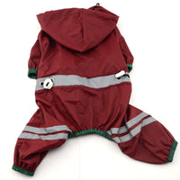 HKM-8600125 Waterproof Dog and Cat Raincoat with Reflective Hoodie, Sizes XS-XXL, Lightweight and Easily Portable