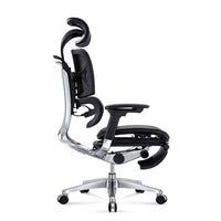 HKM-860115 Luxury Ergonomic High Back Mesh Chair with Footrest and Aluminium Base