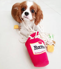 HKM-8601405 Interactive Plush Pet Sniffing Toy for Dogs - Cute Food Leaking Design, 13cm