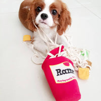 HKM-8601405 Interactive Plush Pet Sniffing Toy for Dogs - Cute Food Leaking Design, 13cm