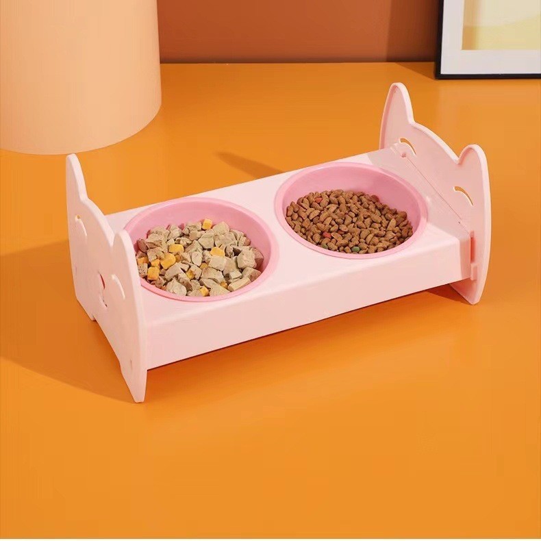 HKM-8601917 Anti-Spill Automatic Pet Water Food Bowl for Dogs and Cats, Multiple Color Options