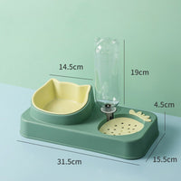 HKM-8601917 Anti-Spill Automatic Pet Water Food Bowl for Dogs and Cats, Multiple Color Options