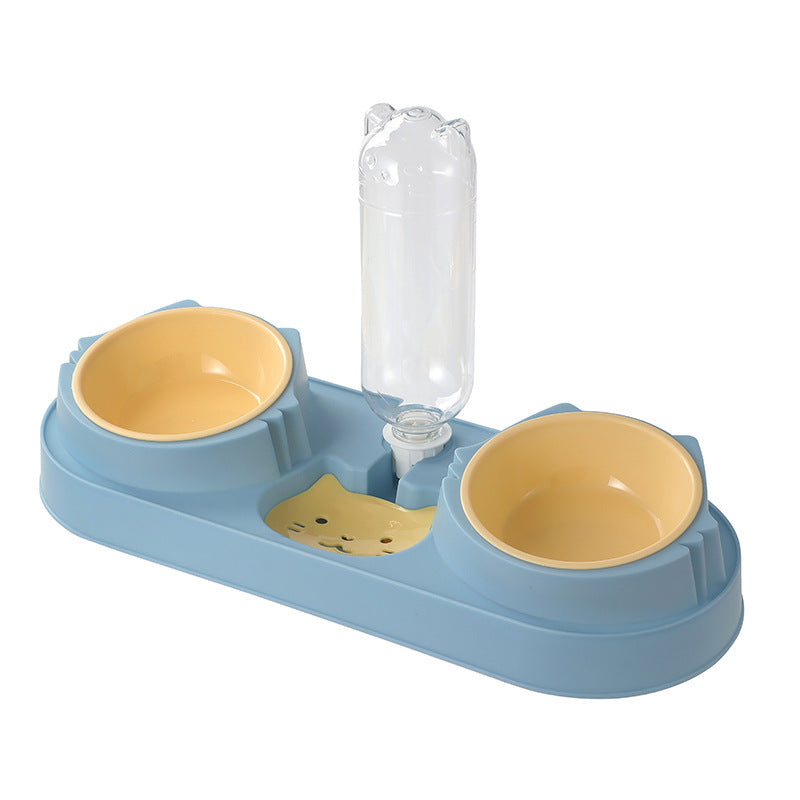 HKM-8601917 Anti-Spill Automatic Pet Water Food Bowl for Dogs and Cats, Multiple Color Options