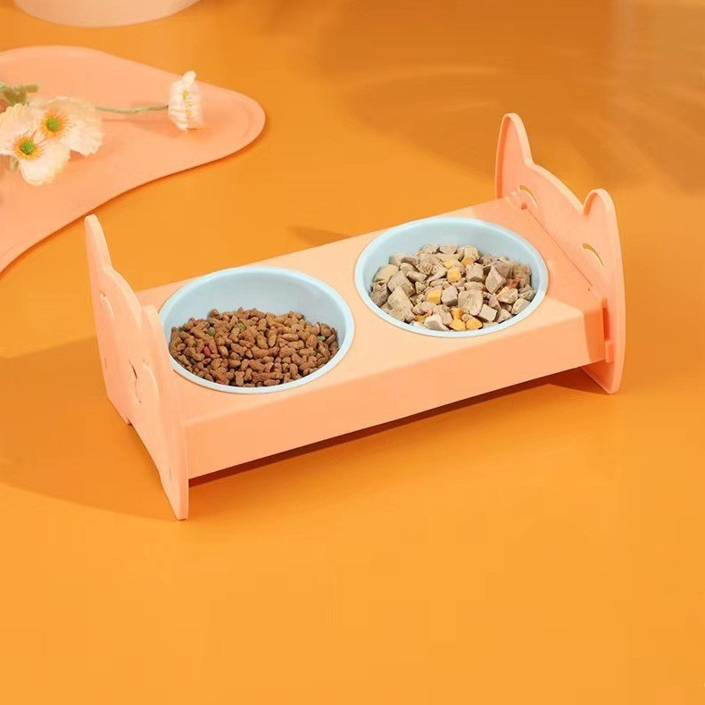 HKM-8601917 Anti-Spill Automatic Pet Water Food Bowl for Dogs and Cats, Multiple Color Options