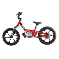 HKM-860243 16 Inch 350W Electric Powered Balance Bike for Kids with Brushless Motor and Adjustable Suspension