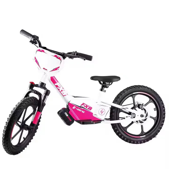 HKM-860243 16 Inch 350W Electric Powered Balance Bike for Kids with Brushless Motor and Adjustable Suspension