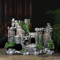 HKM-860499 European Style Resin Castle Decoration for Aquariums - 17 x 6 x 13 cm