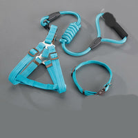 HKM-8606781 Durable Denim Pet Chest Harness for Large Dogs - Adjustable Fit in Multiple Colors