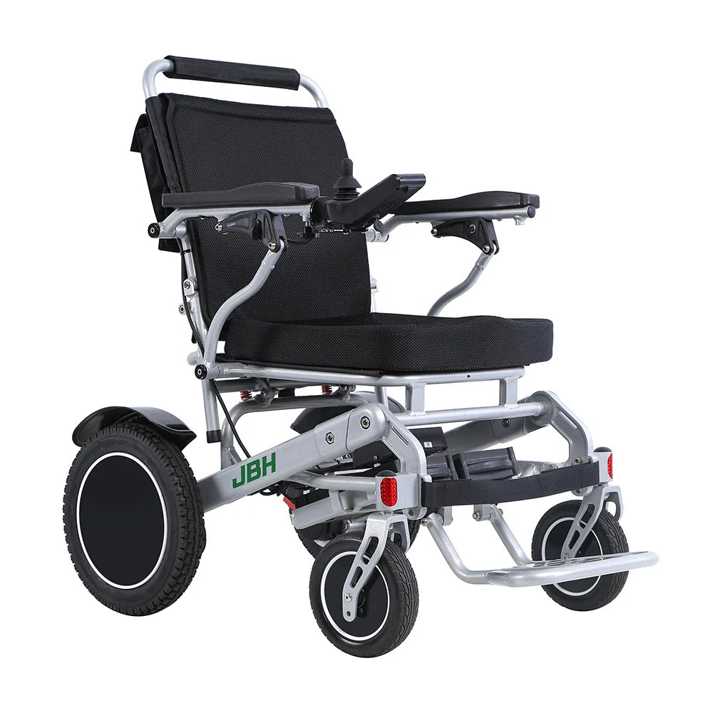 HKM-860691 Compact Folding Electric Wheelchair with Bluetooth Remote and Large Wheels