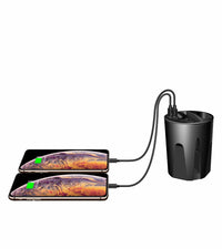 HKM-860883 Dual Wireless Charging Cup for Fast Car Charging
