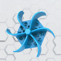HKM-8608957 Silicone Hexagon Dog Slow Feeding Mat with Suction for Easy Eating and Grooming