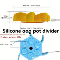 HKM-8608957 Silicone Hexagon Dog Slow Feeding Mat with Suction for Easy Eating and Grooming
