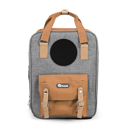 HKM-8609725 Breathable Large-Capacity Pet Carrier Bag for Cats, 31x25x42cm Mesh Design